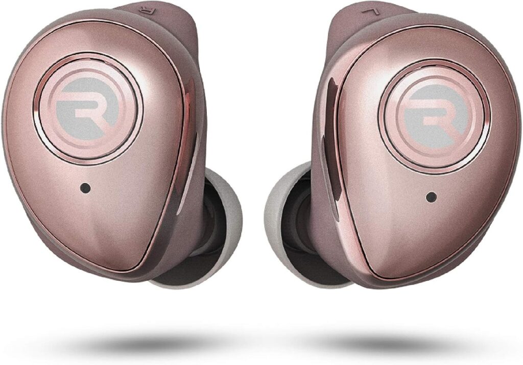 Raycon The Performer Bluetooth Wireless Earbuds with Microphone - E55 True Wireless Bluetooth Earbuds - Bluetooth 5.0 Deep Bass in-Ear Headphones with Wireless Charging - Rose Gold

