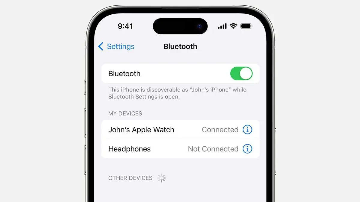 Check Bluetooth Settings