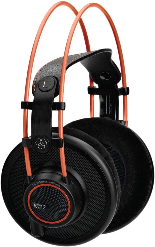 AKG Pro Audio K712 PRO Over-Ear, Open-Back, Flat-Wire, Reference Studio Headphones
