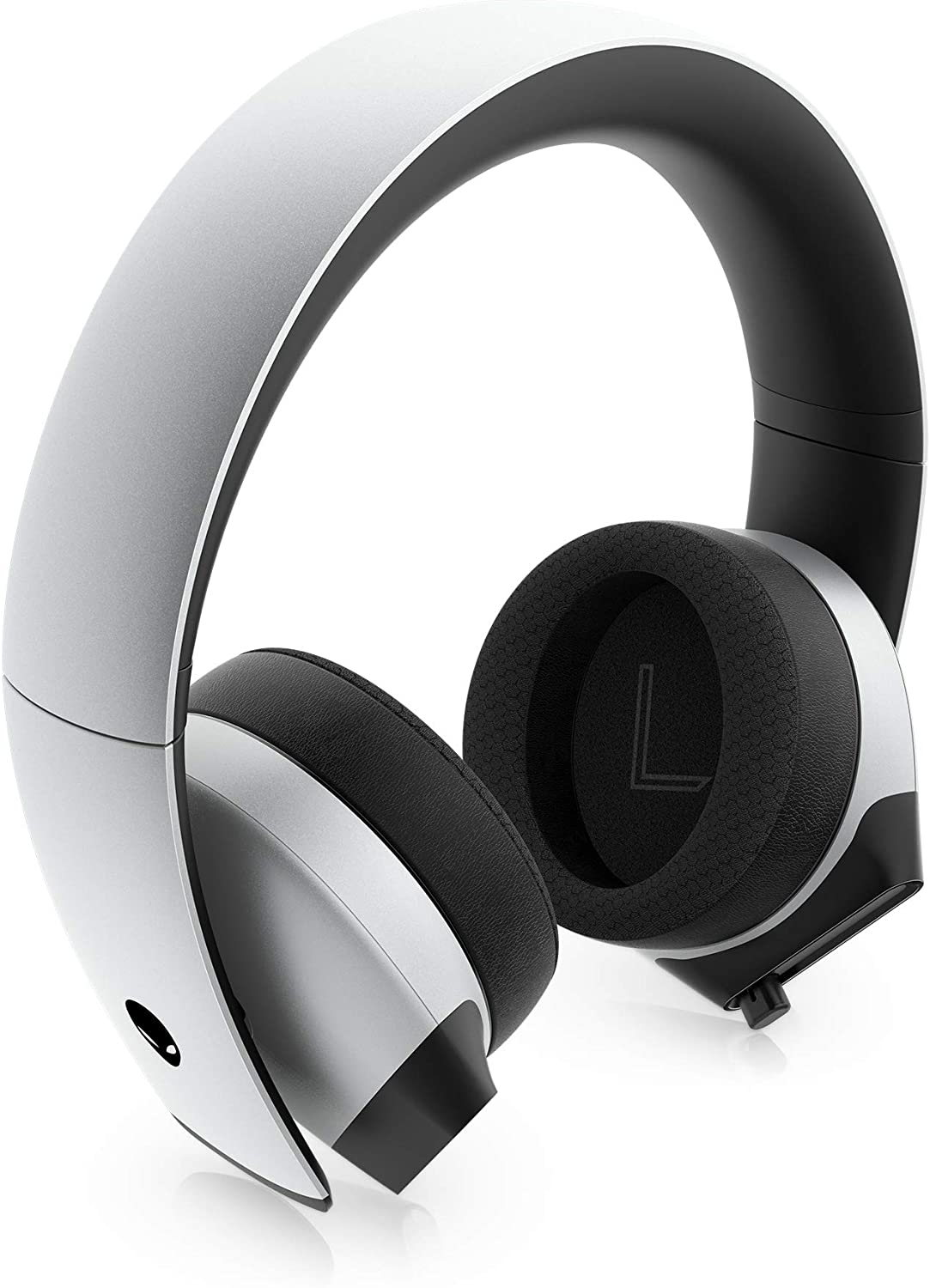 Alienware 7.1 PC Gaming Headset AW510H-Light 50mm Hi-Res Drivers - Noise Cancelling Mic - Multi Platform Compatible(PS4,Xbox One,Switch) via 3.5mm Jack, Gray
