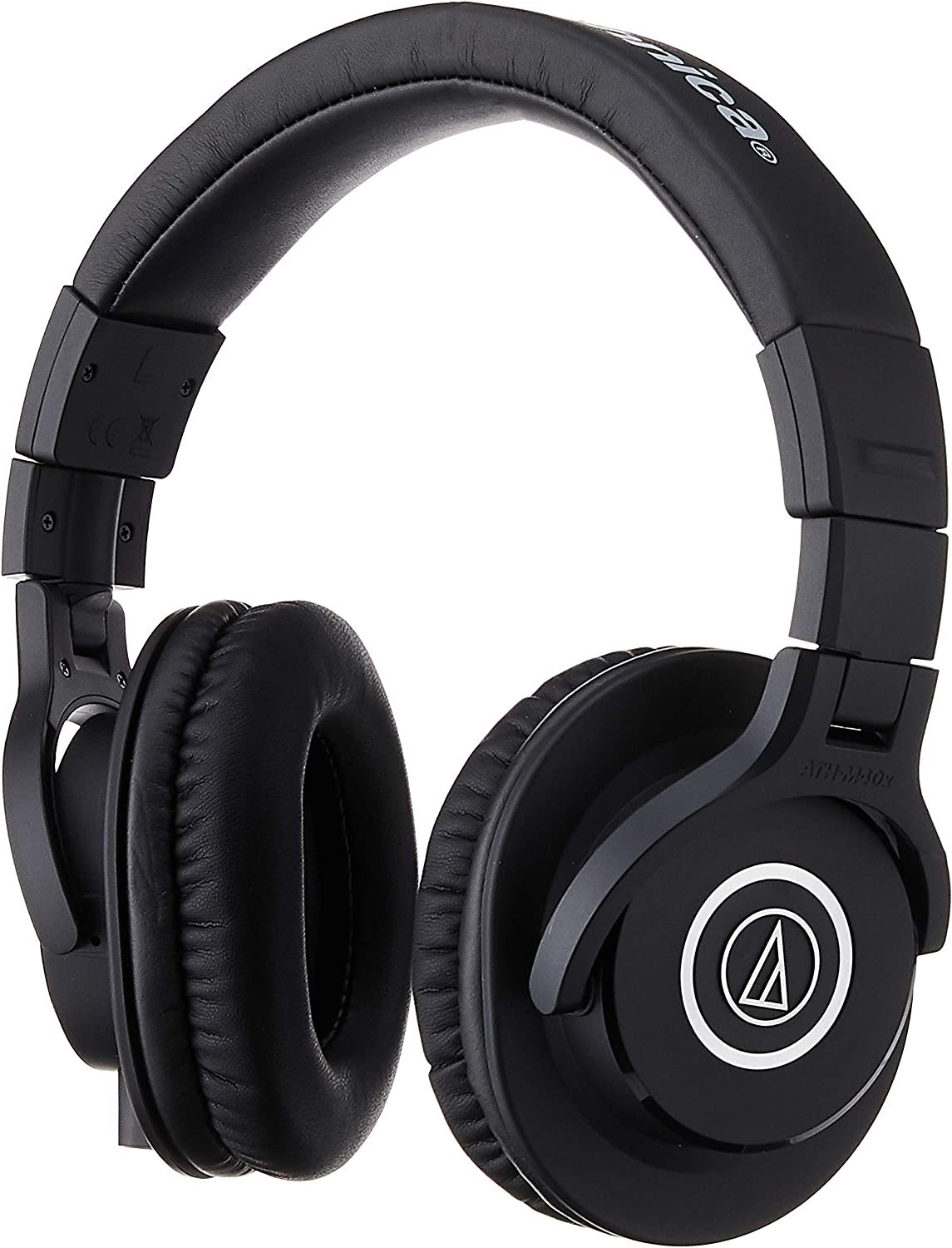 Audio-Technica ATH-M40x Professional Studio Monitor Headphone, Black, with Cutting Edge Engineering, 90 Degree Swiveling Earcups, Pro-grade Earpads Headband, Detachable Cables Included