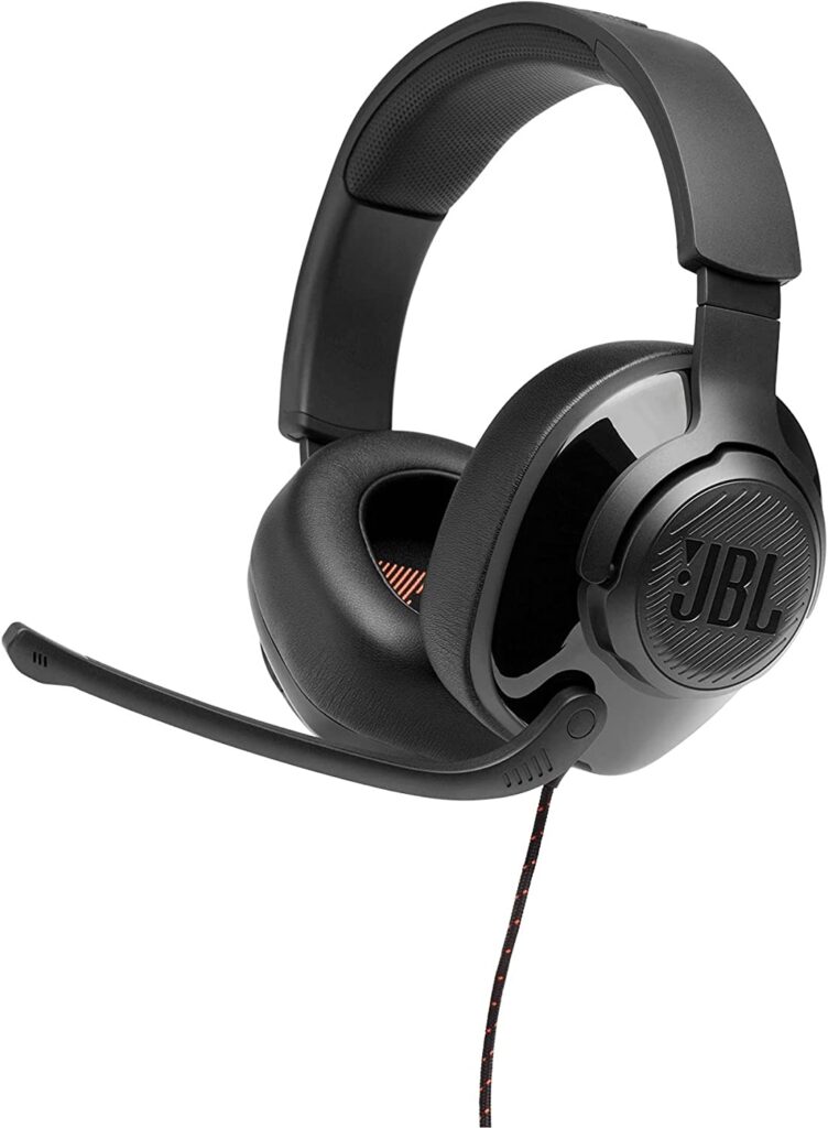JBL Quantum 200 - Wired Over-Ear Gaming Headphones - Black, Large
