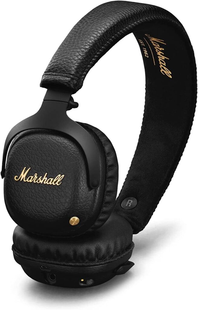 Marshall Mid ANC Active Noise Cancelling On-Ear Wireless Bluetooth Headphone, Black (04092138)