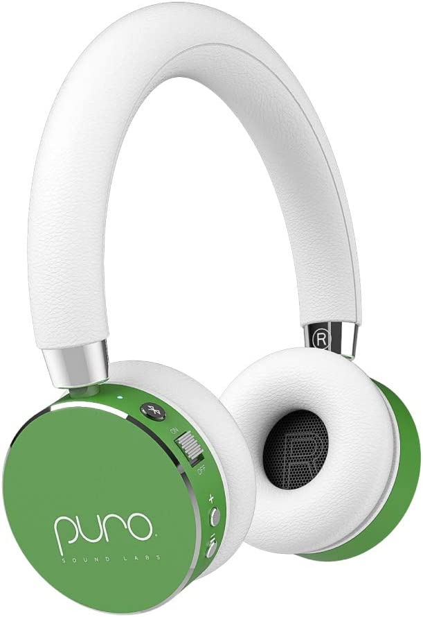 Puro Sound Labs BT2200 Volume Limited Kids’ Bluetooth Headphones – Safer Headphones for Kids – Studio-Grade Audio Quality & Noise Isolation – Lime Green
