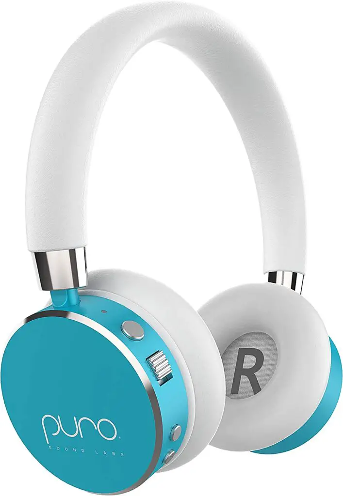 Puro Sound Labs BT2200s Volume Limited Kids’ Bluetooth Headphones – Safer Headphones for Kids – Studio-Grade Audio Quality & Noise Isolation- Light Teal
