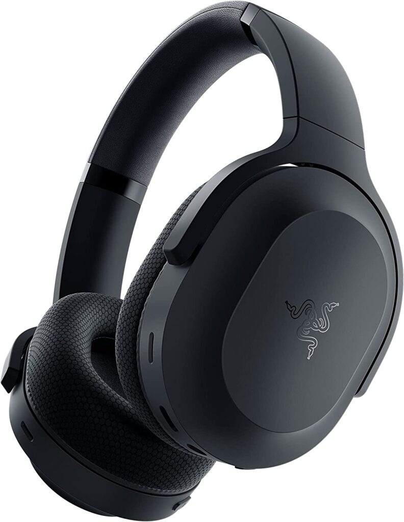 Razer Barracuda Wireless Gaming & Mobile Headset (PC, Playstation, Switch, Android, iOS): 2.4GHz Wireless + Bluetooth - Integrated Noise-Cancelling Mic - 50mm Drivers - 40 Hour Battery - Black