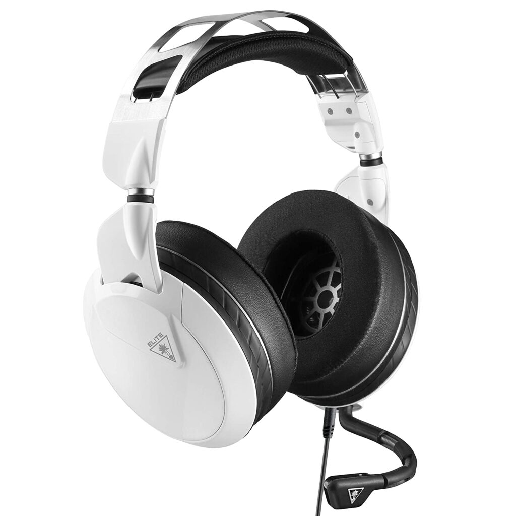 Turtle Beach Elite Pro 2 + SuperAmp Performance Gaming Headset for Xbox Series X, Xbox Series S, Xbox One, PC, & Mobile with Bluetooth – Surround Sound, 50mm Speakers, Memory Foam – White