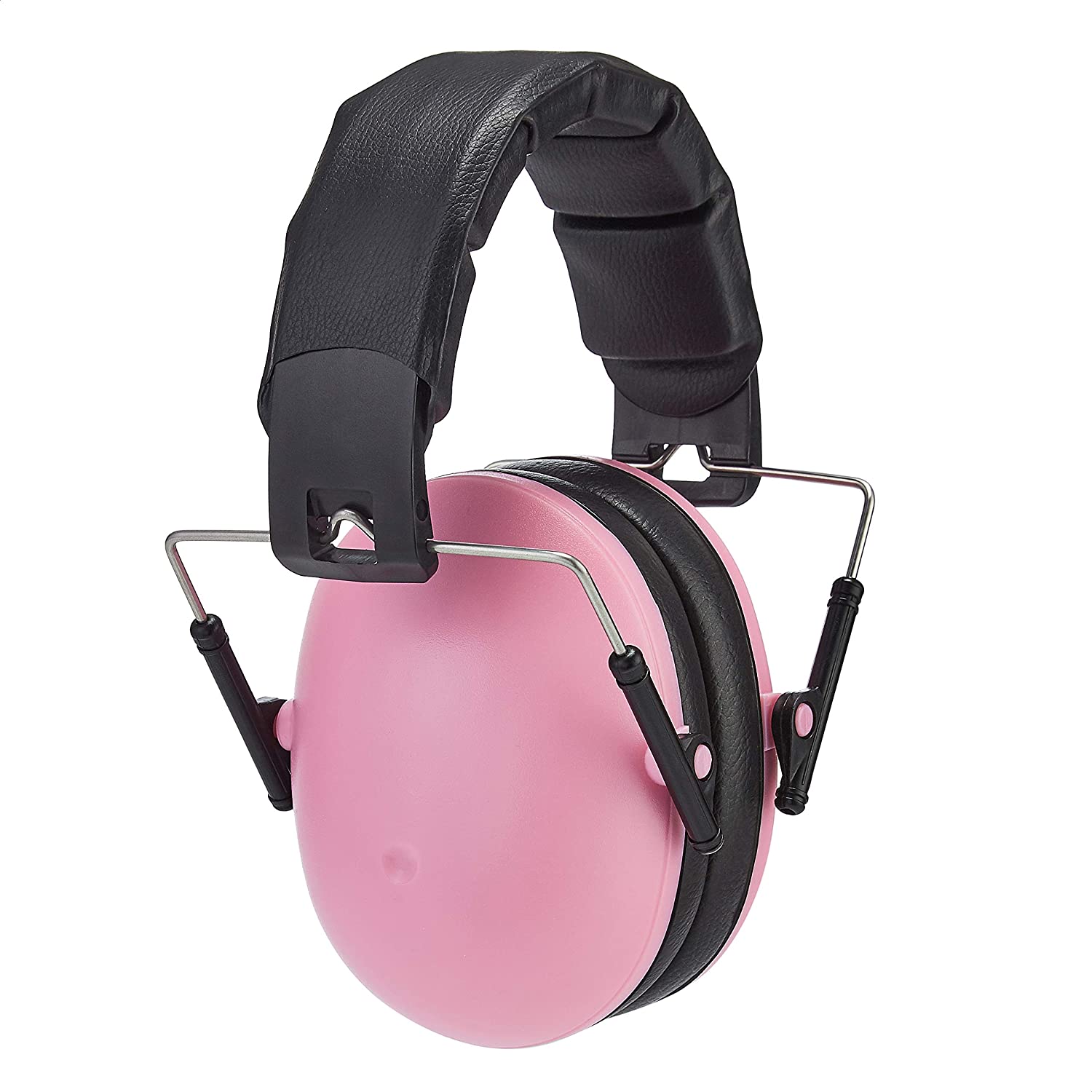 Amazon Basics Kids Ear-Protection Safety Noise Earmuffs, Pink