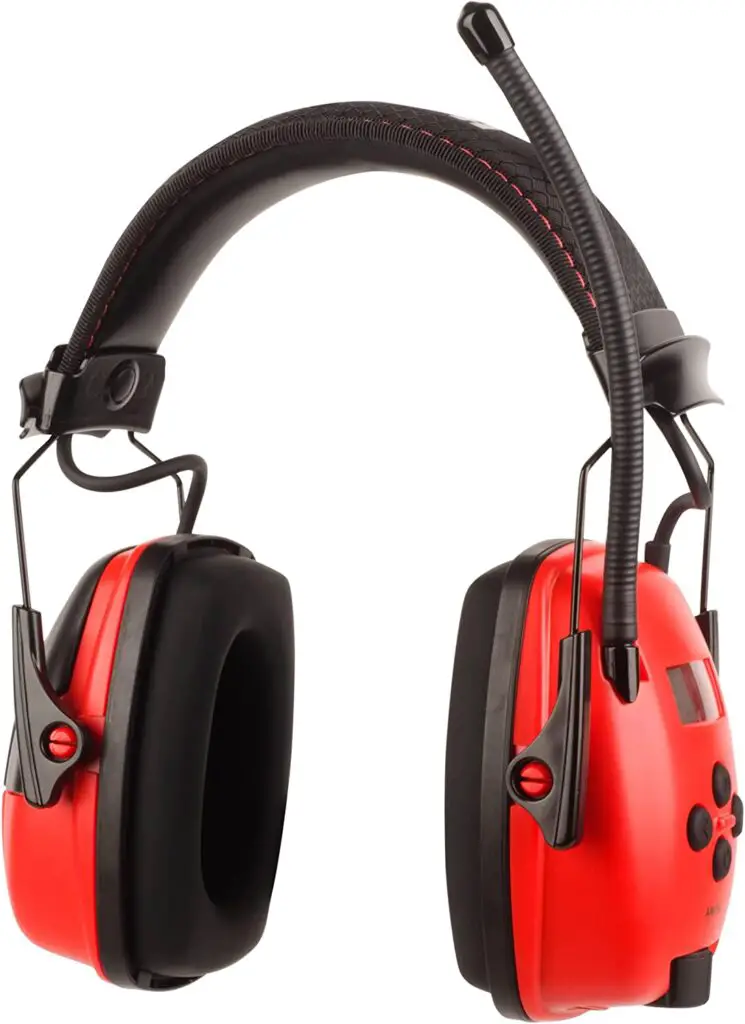 Honeywell Sync Digital AM/FM/MP3 Radio Earmuff (RWS-53012), Red
