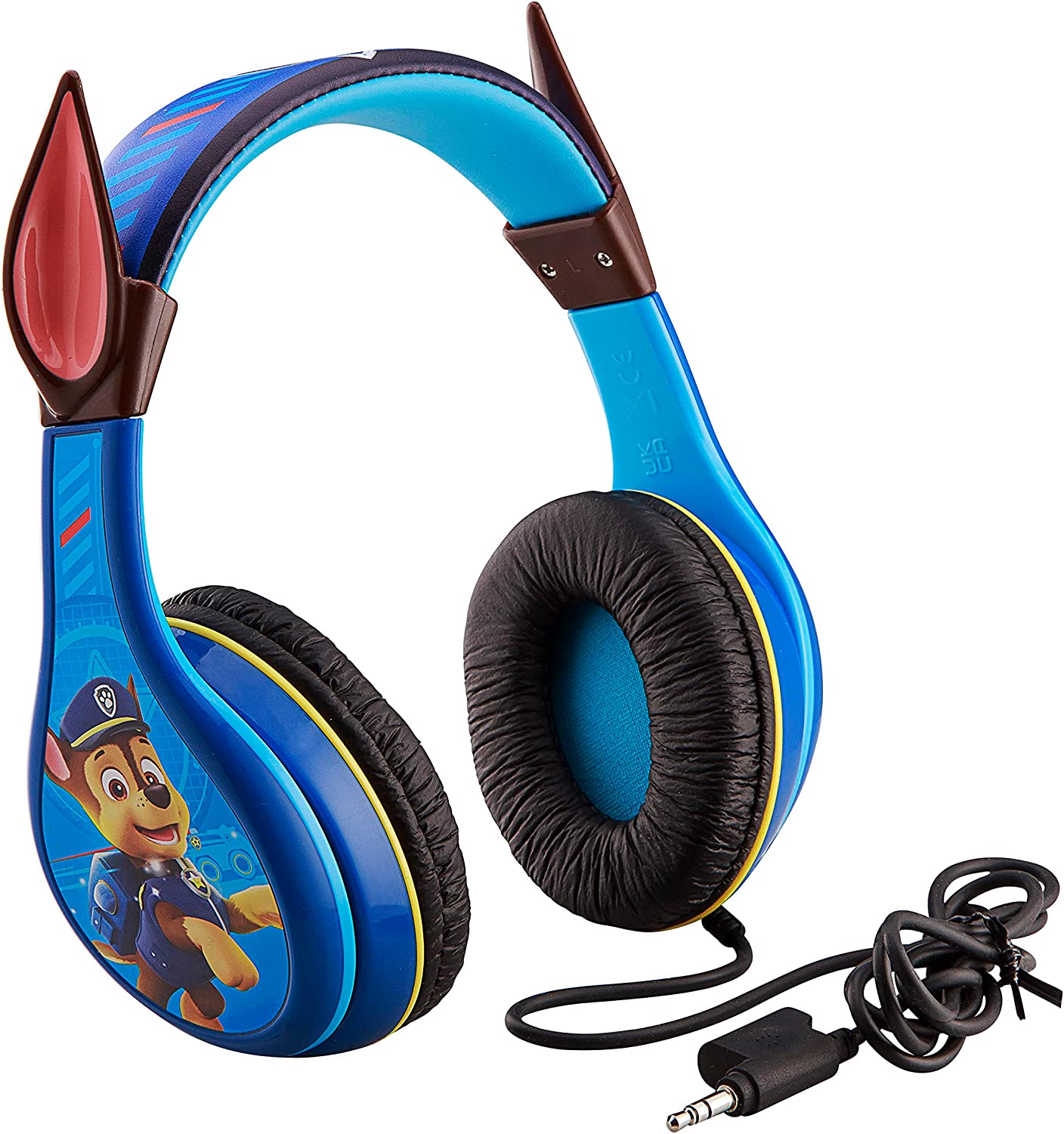 Paw Patrol Chase Headphones for Kids with Built in Volume Limiting Feature for Kid Friendly Safe Listening