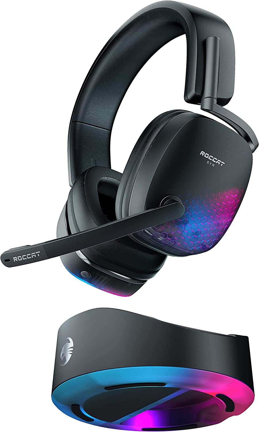 ROCCAT Syn Max Air PC Wireless 3D Audio RGB Gaming Headset