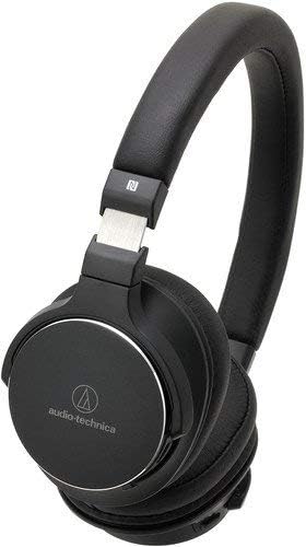 Audio-Technica ATH-SR5BTBK Bluetooth Wireless On-Ear High-Resolution Audio Headphones with Mic & Control, Black